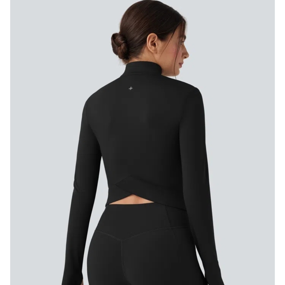 HALARA SoftlyZero™ Plush Stand Collar Long Sleeve… - image 2